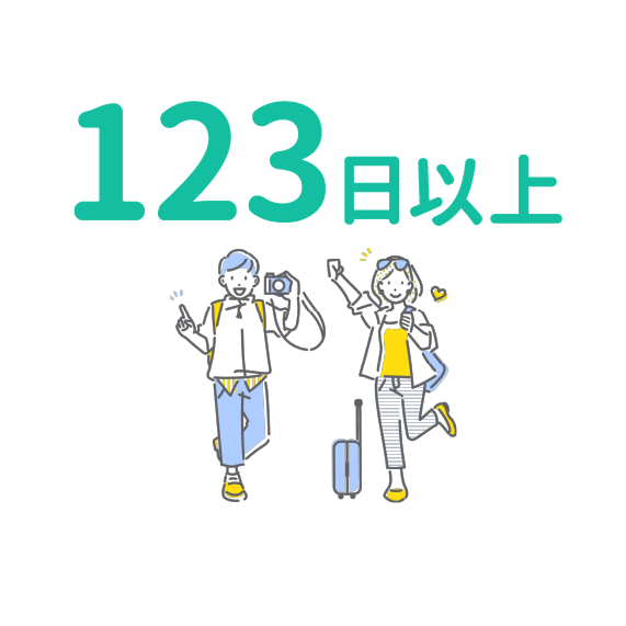 年間休日は123日以上
